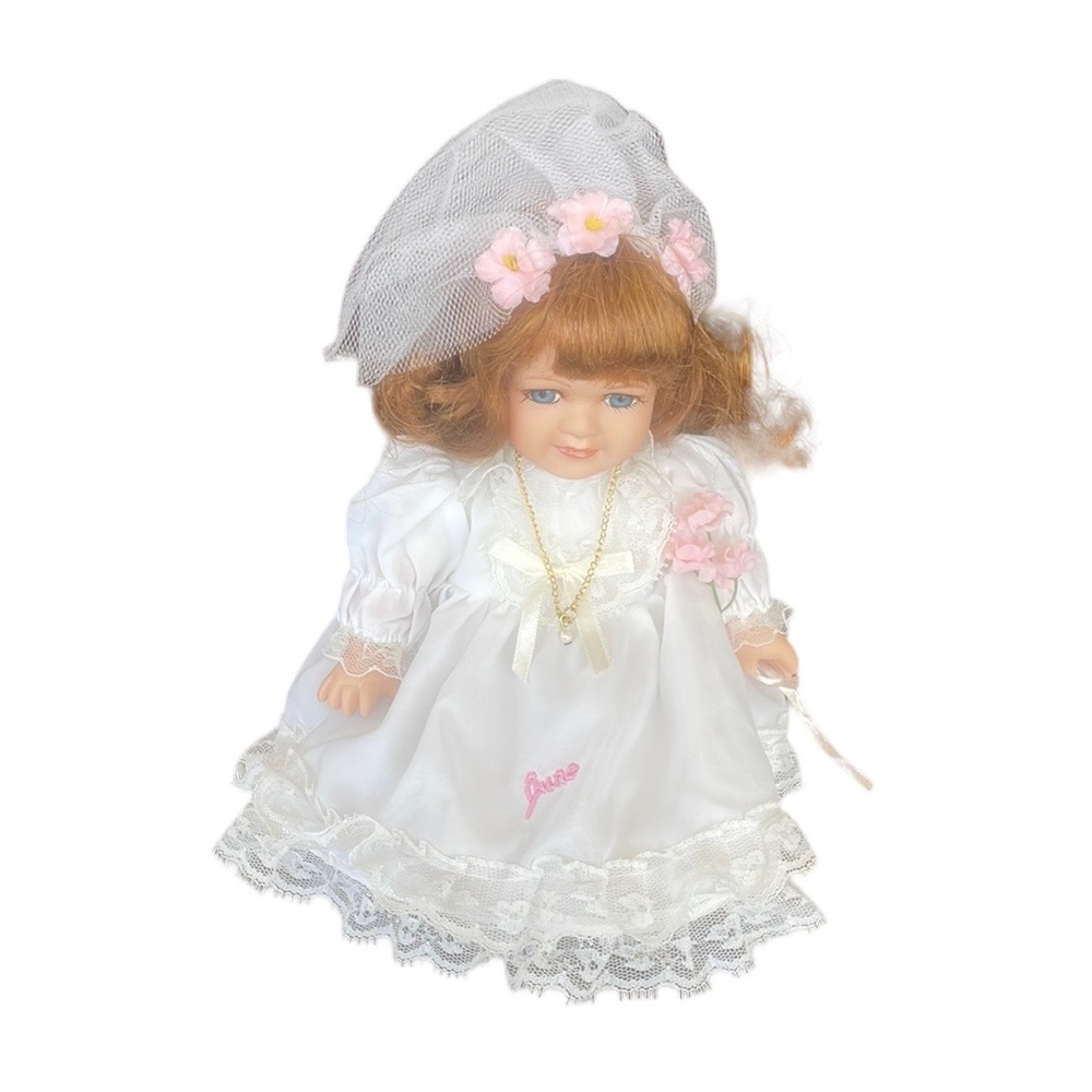 Vintage Russ Berrie Handcrafted Porcelain Doll Of The Month June Pearl